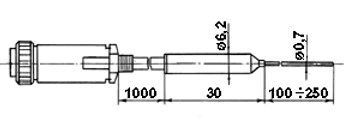 Габаритные и установочные размеры Датчика ТТ--243